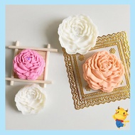 be&gt; Plastic Mooncake Stamps Peony Shaped Mooncake Moulds Festival DIY Hand Press Mooncake Cutters Pastry Decorating Gadg