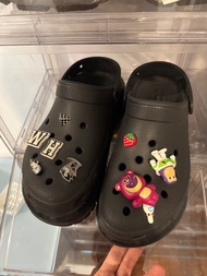 Crocs black 厚底