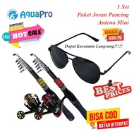 Cuci Gudang!!! 1 Set Joran Pancing AQUAPRO Joran Antena Mini Buat