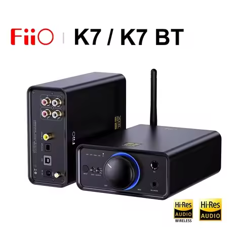FiiO K7 / K7 BT Balanced HiFi DAC Headphone Amplifier AK4493S*2 XMOS XU208 PCM384kHz DSD256 USB/Opti