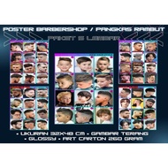 Poster pangkas rambut terbaru / poster barbershop / Poster Rambut Anak