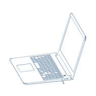 SPT 2Pcs Laptop Riser for Desk Foldable Laptop Stand Self-Adhesive Laptop Stand