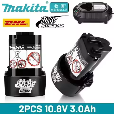 Makita10.8V original battery BL1013 BL1020 BL1030, DF030D Makita 10.8v/12V charger, replacement tool