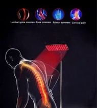 香港插頭 理療燈遠紅外線燈 126 粒LED (63粒660nm+63粒850nm) 治療燈 紅光治療 傷口癒合 痛楚舒緩 改善睡覺 智能美容 伸縮落地燈 紅光治療 產後收腹 產後脫髮 660nm 8