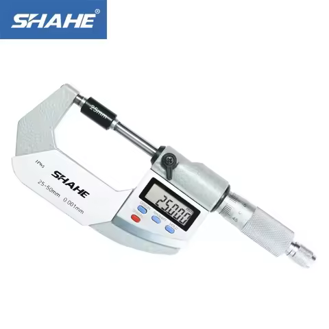 IP 65 Digital Micrometer 0.001 mm Digital Caliper Vernier Gauge Micrometer 25-50 mm Digital Outside