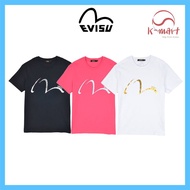 [EVISU] Evisu Unisex foil film bonding shaded Hills logo Sleeve shirt / EVISU short sleeve shirt /  