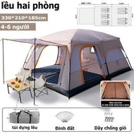 Camping Tent | High-end 6-12 person tent | Mount peak | 2 Rooms 3 Rooms | 2 layers of wide and airy