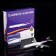 YY Wings 1/400 Thai Airlines A340-600 Alloy Passenger Aircraft Model HS-TNA