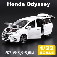 LEO 1:32 Honda Odyssey MPV Metal Diecast Alloy Toy Cars Model Trucks For Boys Children Toys Boys Gift Collection toys