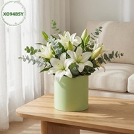 XO94BSY 12x12cm Flower Arrangement Box Round Gift Holder for Wedding Decor Party Supplies Classic Bo