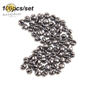 LONNGUVO 100Pcs Sinker Split Round Shot Line Sinkers Hook Connector