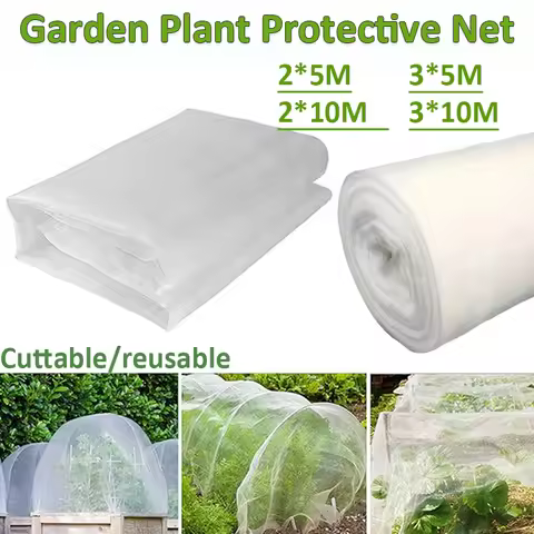 Garden Mesh Screen Barrier Mesh Plant 60 Mesh Garden Care Cover Netting 2X5/10M & 3X5/10M Insect Reu