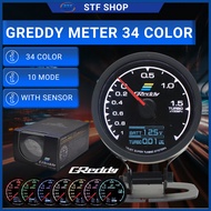 Greddy Meter 2In1 Gauge Meter- 3 Beradik Set Greddy Water Temp 6 Beradik Volt / RPM / Turbo /Vacuum