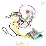 GILDAI Guitar Wiring Harness​, ​5-Way Toggle Switch​ 2T1V 5 Way ​5-Way Switch Harness​, 2 Tone 1 Vol