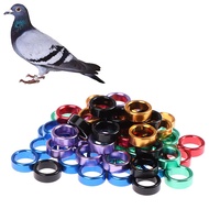 10 Pcs Birds Aluminum foot rings 8mm*4mm Pigeons Parrot flight training foot rings 6 colors