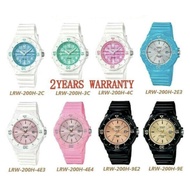 Casio Kids Watches LRW-200H SERIES [2YEARS WARRANTY] Casio Analog Watches LRW-200H-4E LRW-200H-9E LR