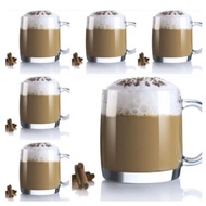LUMINARC 1 SET 6 PCS GLASS NORDIC MUGLuminarc 380ML MILK MUG/ COFFEE MUG GLASS MUG GLASS GLASS GLASS