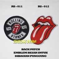 Bordiran Back Patch Besar Jaket patch bordir emblem punggung