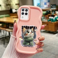 HP Phone Case For Samsung A22 M22 M32 Phone Case Softcase Phone Case Cat Pattern Silicone Anti Drop 