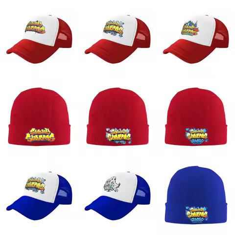 Subway Surfers Logo Trucker Cap Adult Sport Video Game Mesh Baseball Cap Summer Adjustable Racing Ca