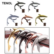 [TENOL] Shark Shaped Capo for Guitar, Spring Mechanism, Zinc Alloy Clip for Mandolin And Banjo