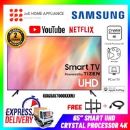 Samsung 65" AU7000 4K UHD Smart TV (2021) UA65AU7000KXXM + Free Bracket HDMI