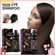 [Jm] Hair Dye Shampoo That Conditions and Colors Hair Ammonia-free Hair Dye Shampoo for Gray Hair Ammonia-free Herbal Hair Color Shampoo 3-in-1 Black Dye Moisturizing