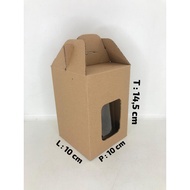 5 PCS GABLE BOX MIKA 10X10X14.5 E FLUTE (T.TUBE 800X1)