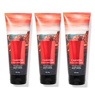 Bath and Body Works Canyon For Men Signature Ultra Shea Body Cream 8 fl oz Pack Of 3 (Canyon) Bath a
