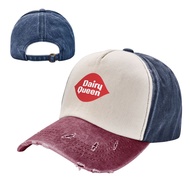 New Dairy Queen Logo Cowboy Contrast Color Washable Hat Adult Cowboy Hat Old Hat 100% Cotton Curved 