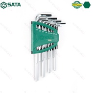 SATA ชุดประแจหกเหลี่ยมแขนยาว 12 ชิ้น หน่วยอิมเปอเรียล 12Pc. Long Arm Hex Key Set. S.A.E.