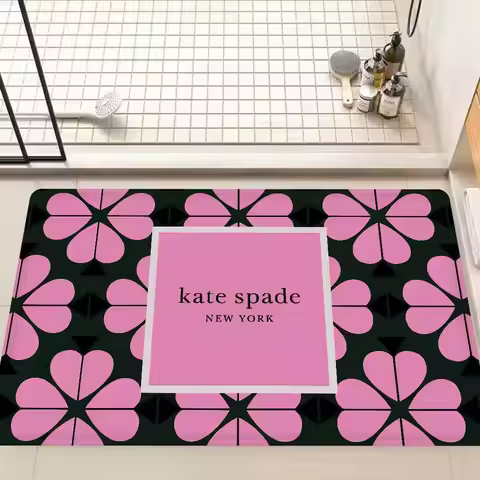K-Kate S-Spade Bathroom Mat Anti-slip Absorb Water Long Strip Cushion Bedroon Mat Welcome Doormat