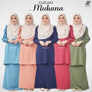 Kurung Muhana Hasnuri readystock new arrival kurung moden puff fiona cotton kurung cuff lengan