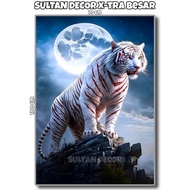 Wall decoration Jumbo White Tiger PosterBIG size 70x100cm 100x150cm 100x200cm Aesthetic Bedroom Wall