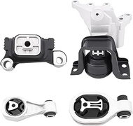 4pcs Engine Motor and Trans Mount Kit Compatible with Juke 2011-2017 1.6L L4 Turbocharged Engine Man