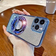 ELAXIS เคสขาตั้ง TPU แบบนิ่มมีห่วงชาร์จไร้สายสำหรับ Huawei Honor X9a X8b X8A X8 X6 X7A Magic 6 5 Pro