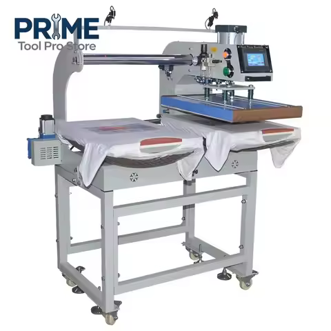 Automatic Sliding Double-station Pneumatic Heat Press Machine 38x38 40x50 40X60 T-shirt Heat Press G
