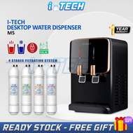 I-TECH Hot Cold Desktop Water Dispenser Model  M5 - Electronic Cooling - 4 Stages Korean Filter Hala