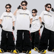 🔥Ready Stock🔥 Boys Hip‑Hop Loose Set / Kids Hip‑Hop Dance Performance Outfit 嘻哈男童宽松套装 Pakaian Persem