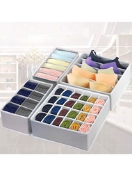 6/7/8/24 Grids Fabric Bra Storage Box, Lingerie & Socks Organizerbedroom,Organizer,Organiser,Home St