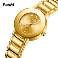 POSHI Watch For Woman Waterproof Original New Elegant Fashion Individuality steel strap Quartz Women