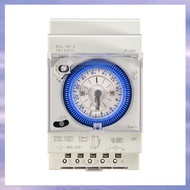 (ECRW) Analog Mechanical Timer Switch 110V-220V 24 hours Daily Programmable 15min Setting Time Switc