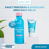 Brighty Multipurpose Exfoliating Toner X Glowing Underarm Pemutih badan pencerah badan pencerah keti