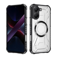 Luxury Clear Car Magnetic Charge Case For OnePlus Ace Nord CE 4 5 13 13R Pro