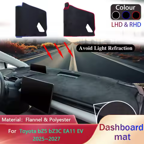 Car Dashboard Mat For Toyota bZ5 bZ3C EA11 EV 2025~2027 2026 Liner Anti-Slip Cover Sunshade Dashmat