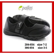 Pallas Jazz school shoe/single velcro strap/205-034Kasut hitam sekolah,kasut perempuan