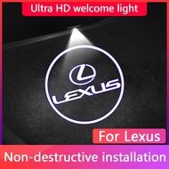 2pcs TOYOTA LEXUS Car Door welcome light Laser Projection Ghost Shadow Lamp Warning Ambient Light fo