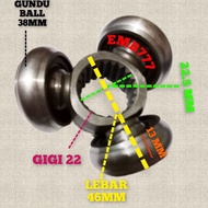 CV JOINT TRIPOD BEARING IN 22 GUNDU TEETH 38 HOLES 22.5MM