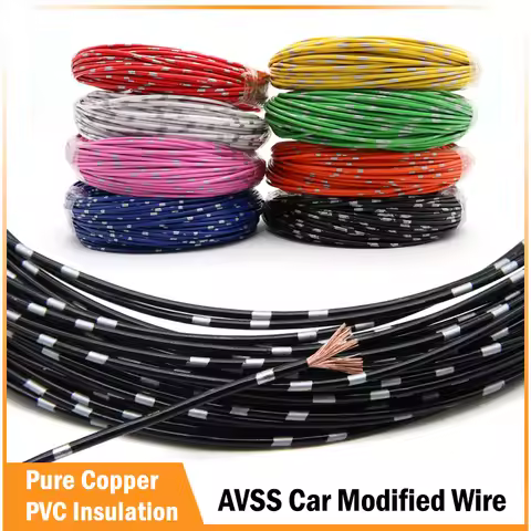 AVSS Car Modified Wire 22 20 18 16 14 13 AWG Speaker Audio Cable OFC Oxygen-free Pure Copper Twisted