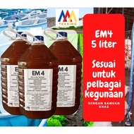 EM4 5 Liter Kegunaan Pertanian Perikanan Ternakan Lembu,Kambing dan Ayam, Effective Microbes EM 4